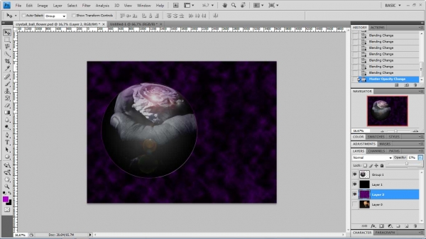 Creation of sphere of life: Step 20